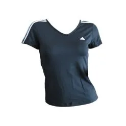 Adidas 3SA Tee -Tränings utrustning affär 3stripes coretee schwarz detail