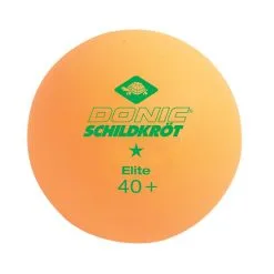 Donic-Schildkröt Pingisboll Elite 1* Poly -Tränings utrustning affär 608511 1SternBallElite Poly weiC39F orange neu 3 1600
