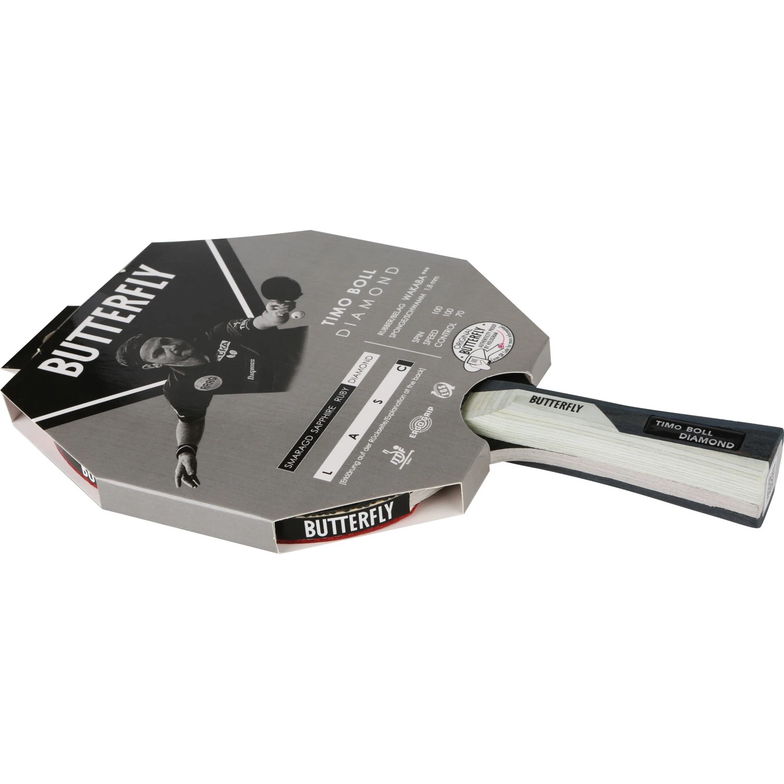 Butterfly Bordtennisracket Timo Boll Diamond 3 Butterfly Bordtennisracket Timo Boll Diamond