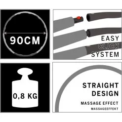 Schildkröt Fitness-Hoop -Tränings utrustning affär 960234 FitnessHoop Rose Features 1600