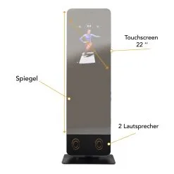 ProForm Träningsspegel Vue 19 ProForm Träningsspegel Vue -Tränings utrustning affär PF FitnessMirror 08 1600