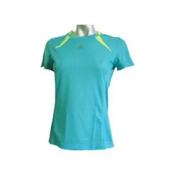 Adidas AdiSTAR Short-sleeved Tee Women -Tränings utrustning affär adistar shortsleevetee08 tuerkis detail 1
