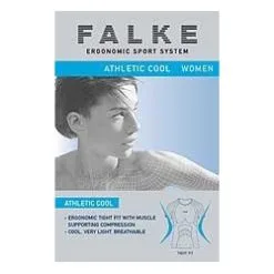 Falke Athletic Cool Short Sleeve Women -Tränings utrustning affär athleticcool shortsleeve logo