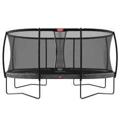 Berg Studsmatta Grand Champion För Trädgården Inklusive Säkerhetsnätet Deluxe -Tränings utrustning affär berg grandchampion 520 grey deluxe 1600