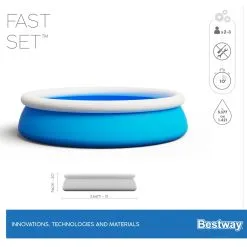 Bestway Fast Set Pool-set Med Filterpump -Tränings utrustning affär bestway fast set pool 07 1600