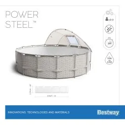 Bestway Power Steel Frame Pool Komplett Set -Tränings utrustning affär bestway pool komplett set 5614V info 2 1600