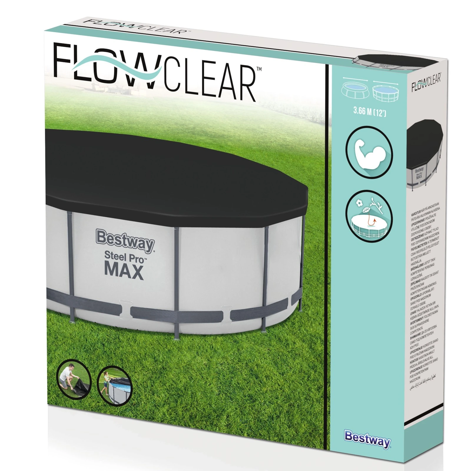 Bestway Flowclear PVC-presenning Rund 5 Bestway Flowclear PVC-presenning Rund - Bild 3