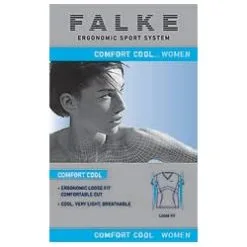 Falke Comfort Cool Short Sleeve Women -Tränings utrustning affär comfortcool shortsleeve logo