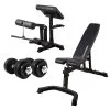 Darwin Fitness Darwin Träningsbänk FB90 Och 2 Hantlar På 15 Kg -Tränings utrustning affär df fb90 set1 01 1600