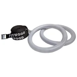 Fitwood Gymnastikringar 20 Fitwood Gymnastikringar -Tränings utrustning affär fitwood gym rings grey black 1600