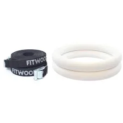 Fitwood Gymnastikringar 14 Fitwood Gymnastikringar -Tränings utrustning affär fitwood gymrings mattwhite 01 1600