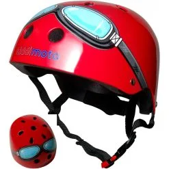 Kiddimoto Hjälm Stlk M -Tränings utrustning affär kmh006 redgoggle 1600