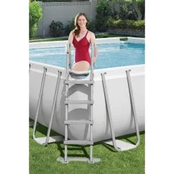 Bestway Power Steel Frame Pool-set Rektangulär -Tränings utrustning affär power steel frame pool eckig 3 1600