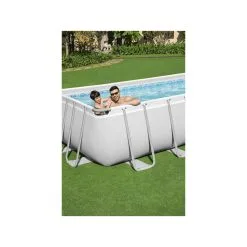 Bestway Power Steel Frame Pool-set Rektangulär -Tränings utrustning affär power steel frame pool eckig 4 1600