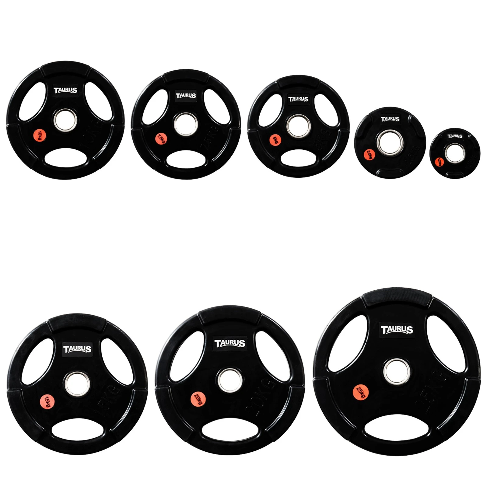 Taurus 50 Mm-viktskiva Gummerad 3G Svart 3 Taurus 50 Mm-viktskiva Gummerad 3G Svart