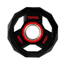 Taurus 50 Mm-viktskiva PU 3G Pro -Tränings utrustning affär taurus 50mm pu hantelscheibe 09 1600